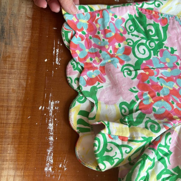 Lilly Pulitzer Mariposa Floral Print Buttercup Scalloped Shorts 00 Resort - Picture 5 of 10